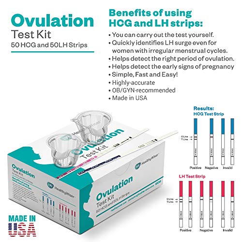 Pregnancy Test Kit, 50 Ovulation and 50 Pregnancy Test Strips, Monitor & Trac...