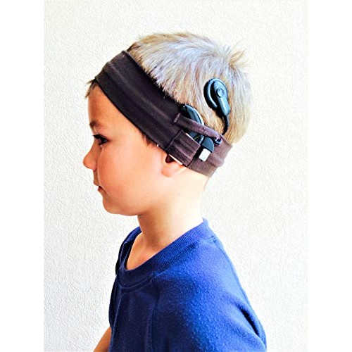 hearinghenry Heather Gray Junior Everyday Cochlear Implant Headband (Age 3yrs...