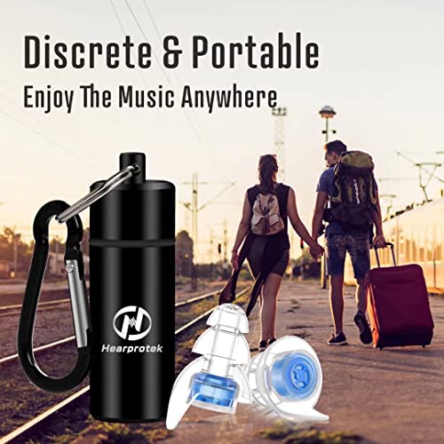 High Fidelity Concert Ear Plugs, Hearprotek Noise Reduction Music Earplugs, H...