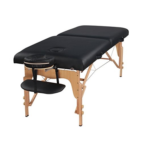 Heaven Massage Extra Wide 3" Portable Folding Massage Table Comfort Series w/...