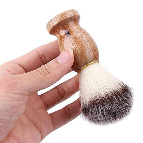 heaven2017 Shaving Brush for Men, Beard Cleaning Brush Fine Nylon Hair Wood H...