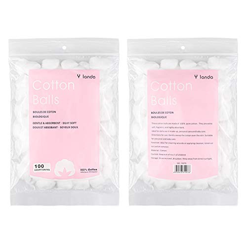 Hedume 1200 Count Cotton Balls, 100% Pure Cotton, Fragrance & Chlorine-Free, ...