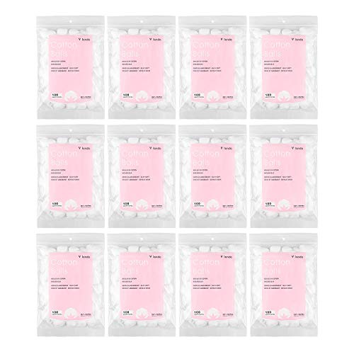 Hedume 1200 Count Cotton Balls, 100% Pure Cotton, Fragrance & Chlorine-Free, ...