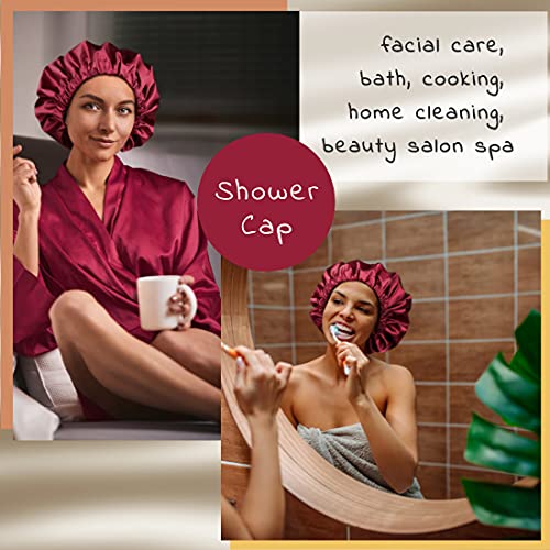 Jumbo Shower Cap for Men and Women with Box Braid, Locs, Long Curly Hair to P...