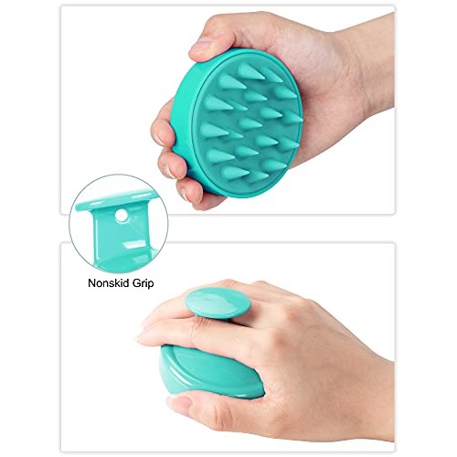 Hair Shampoo Brush, HEETA Scalp Care Hair Brush with Soft Silicone Scalp Mass...