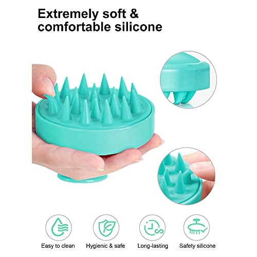 Hair Shampoo Brush, HEETA Scalp Care Hair Brush with Soft Silicone Scalp Mass...