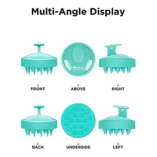 Hair Shampoo Brush, HEETA Scalp Care Hair Brush with Soft Silicone Scalp Mass...