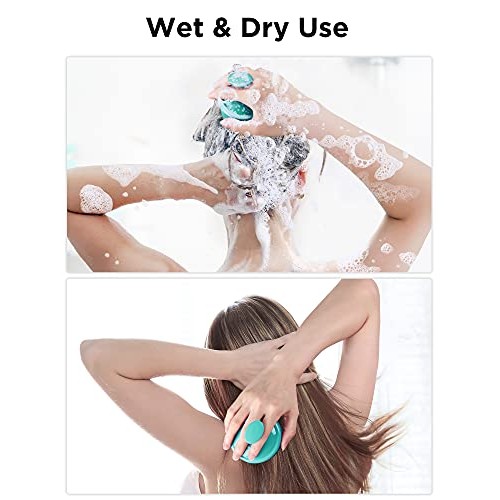 Hair Shampoo Brush, HEETA Scalp Care Hair Brush with Soft Silicone Scalp Mass...