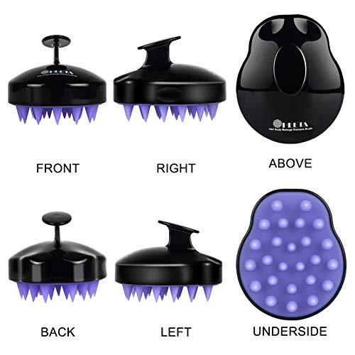 HEETA 2-Pack Hair Scalp Massager Shampoo Brush - Upgraded Hair Scalp Scrubber...