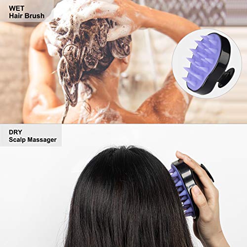 HEETA 2-Pack Hair Scalp Massager Shampoo Brush - Upgraded Hair Scalp Scrubber...