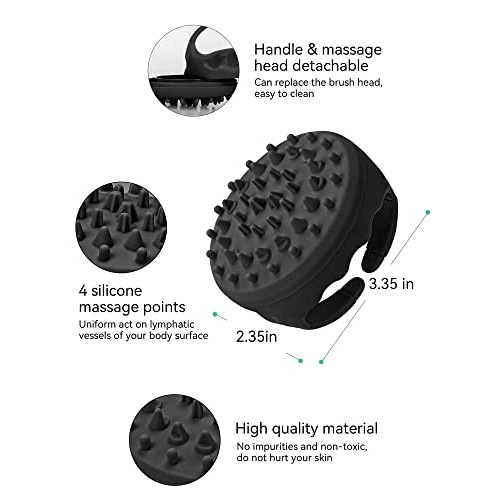 HEETA Hair Scalp Massager and Anti Cellulite Massager, Scalp Scrubber for Hai...