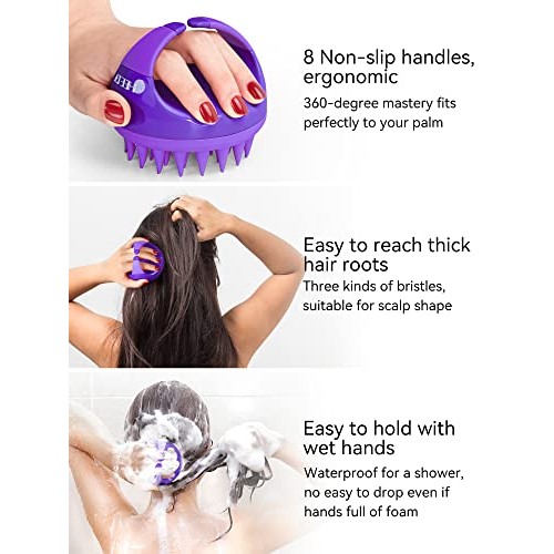 HEETA Hair Scalp Massager and Anti Cellulite Massager, Scalp Scrubber for Hai...