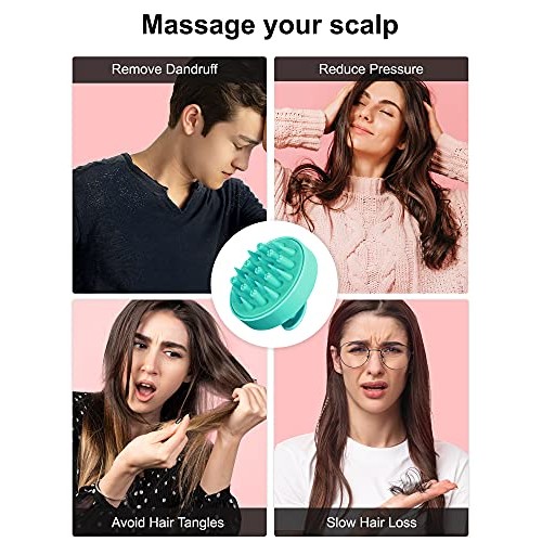 HEETA Hair Scalp Massager Brush, Updated Hair Shampoo Brush, Wet & Dry Scalp ...