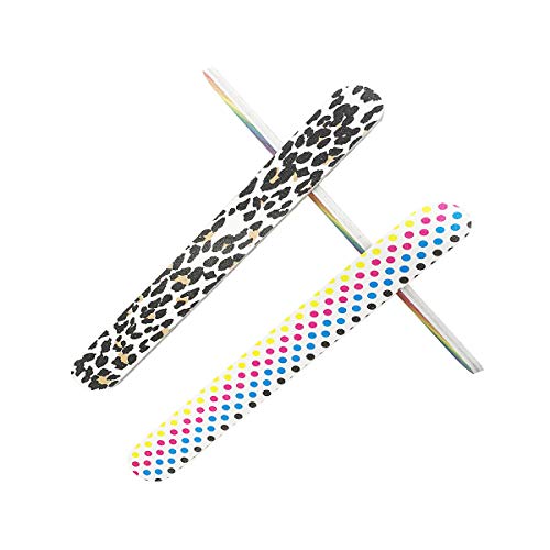 Nail File 10 PCS Professional Double Sided 100/180 Grit Nail Files Emery Boar...