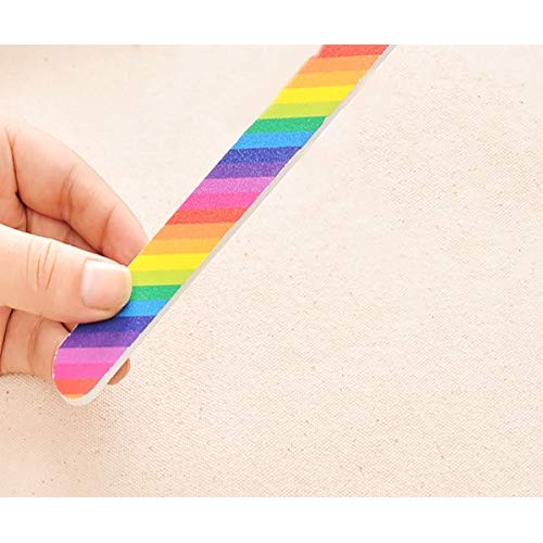 Nail File 10 PCS Professional Double Sided 100/180 Grit Nail Files Emery Boar...