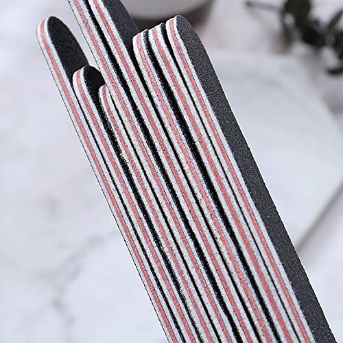 Nail File 10 PCS Professional Double Sided 100/180 Grit Nail Files Emery Boar...