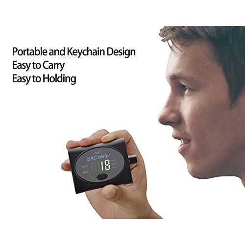 Helalkit Keychain Breathalyzer, Ultra-Portable Pocket Keyring Alcohol Tester ...