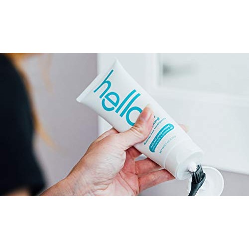 Hello Oral Care Fluoride Free Antiplaque and Whitening Toothpaste Vegan SLS F...