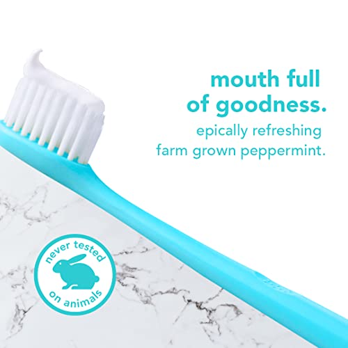 Hello Antiplaque and Whitening Fluoride Free Toothpaste, Natural Peppermint F...