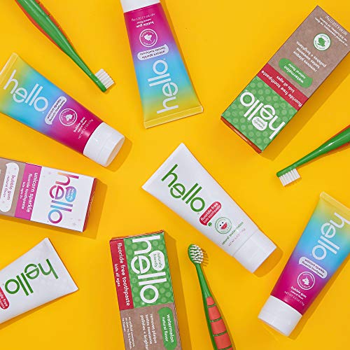 hello Kids Unicorn Sparkle Fluoride Toothpaste With Natural Bubble Gum Flavor...