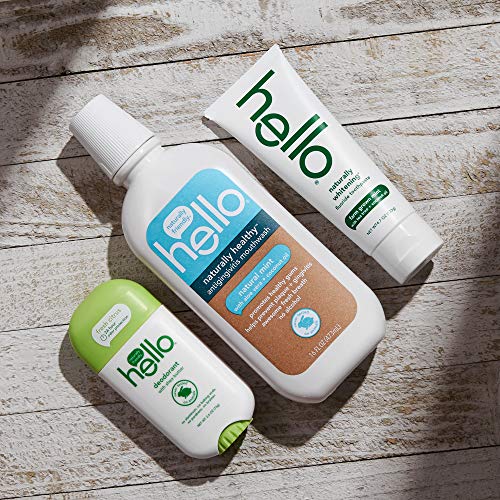 Hello Naturally Whitening Fluoride Toothpaste, Farm Grown Mint, Vegan, SLS Fr...