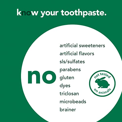 Hello Naturally Whitening Fluoride Toothpaste, Natural Peppermint Flavor and ...