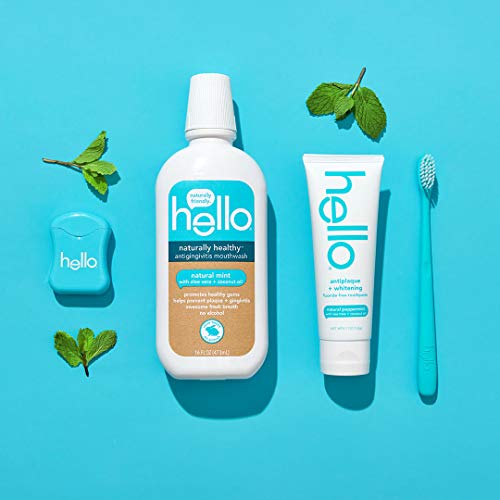 Hello Oral Care Antiplaque + whitening fluoride free toothpaste, 4.7 ounces (...