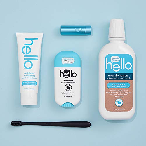 Hello Oral Care Antiplaque + whitening fluoride free toothpaste, 4.7 ounces (...