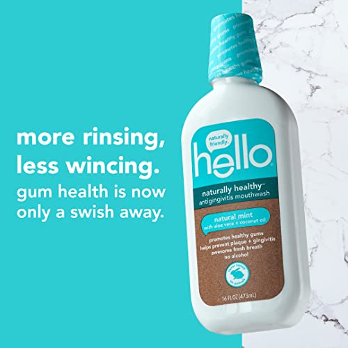 hello Oral Care Naturally Healthy Antigingivitis Fluoride Free and SLS Free M...