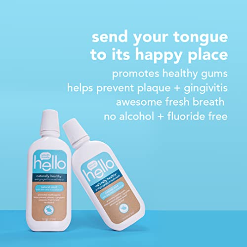 hello Oral Care Naturally Healthy Antigingivitis Fluoride Free and SLS Free M...