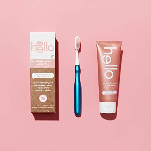 hello Sensitivity Relief Toothpaste for Sensitive Teeth With Fluoride + Vegan...