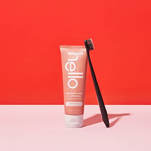 hello Sensitivity Relief Toothpaste for Sensitive Teeth With Fluoride + Vegan...