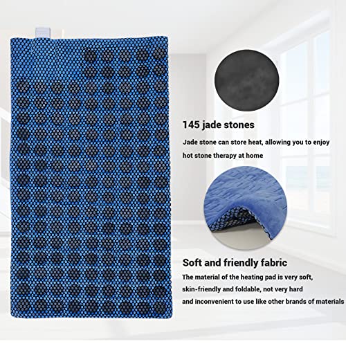 Jade Stone Heating Pad for Back Pain Relief, Weighted Hot Heating Pad, Lager ...