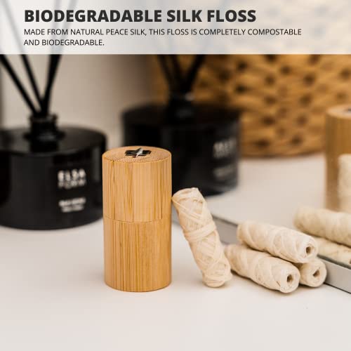 Biodegradable Silk Dental Floss - Pack of 4 x 33yds - Compostable Peace Silk ...