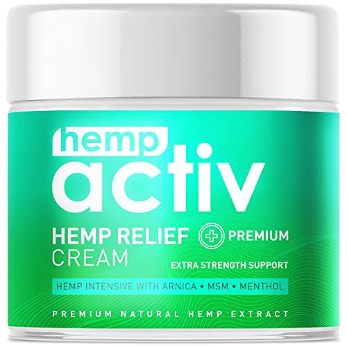 Hempactiv Joint & Muscle Relief Cream, Infused with Hemp, Menthol, MSM & Arni...