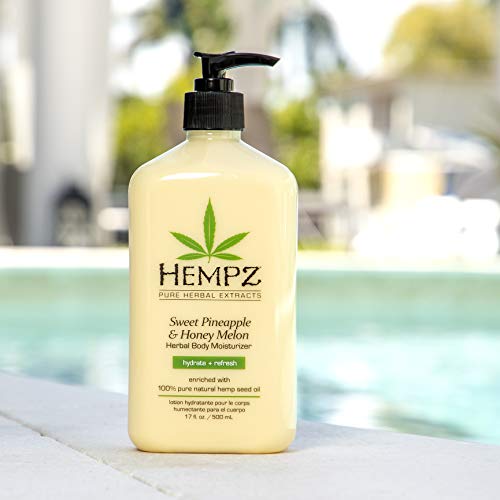 Hempz Sweet Pineapple & Honey Melon Moisturizing Skin Lotion, Natural Hemp Se...