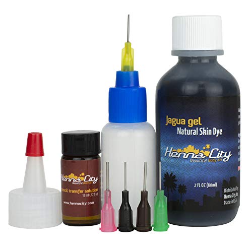 Henna City Premium Jagua Gel - 2 Ounces for Temporary Tattoos, Fake Tattoos o...