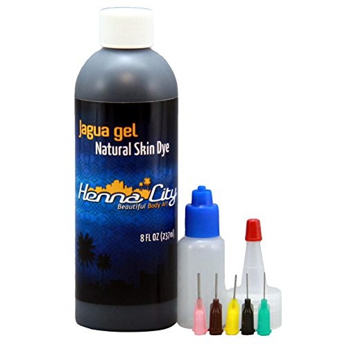 Henna City Premium Jagua Gel - 8 Ounces. For Temporary Tattoos, Fake Tattoos ...
