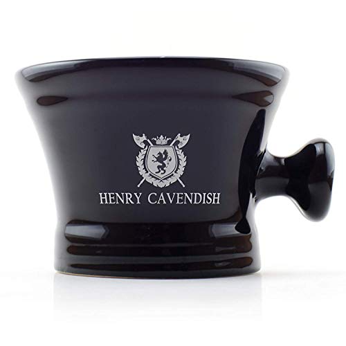 Henry Cavendish Gentleman's Ceramic Shaving Soap Bowl with Handle. Enhance Yo...