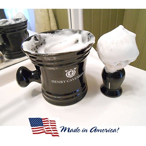 Henry Cavendish Himalaya Shave Kit with - Shaving Soap, Long Lasting 3.8 oz P...