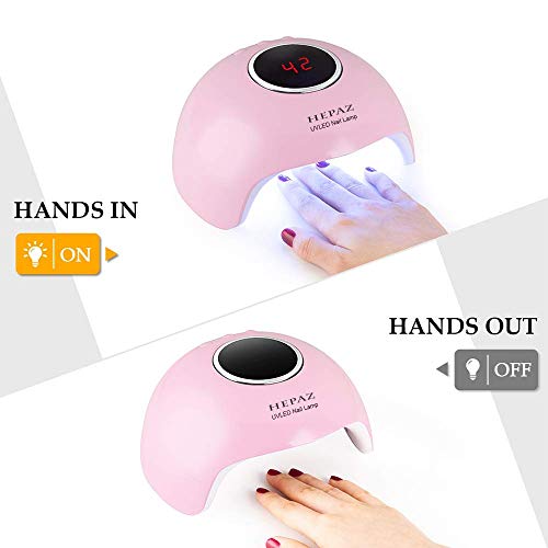 Nail Lamp for Gel Polish,36W 15 LED Professional Nail Dryer UV LED Nail Lamp ...