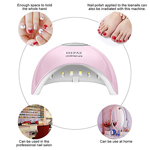 Nail Lamp for Gel Polish,36W 15 LED Professional Nail Dryer UV LED Nail Lamp ...