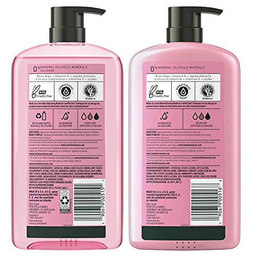 Herbal Essences Shampoo and Conditioner, Vitamin E, Rose Hips and Jojoba Extr...