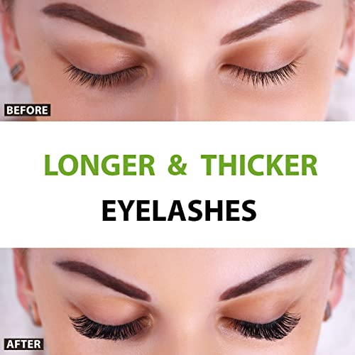 Eyelash Growth Serum For Longer Thicker Lashes and Free Volumizing Mascara Pr...