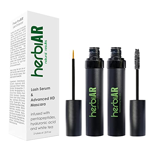 Eyelash Growth Serum For Longer Thicker Lashes and Free Volumizing Mascara Pr...