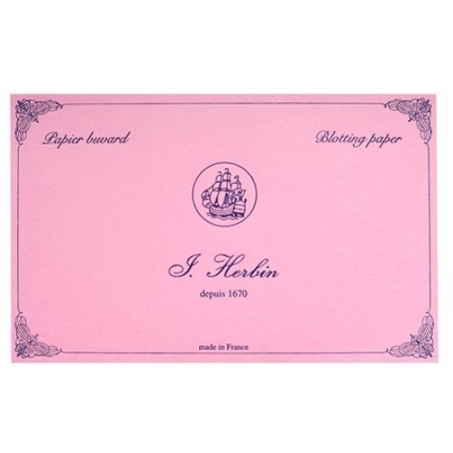 J. Herbin Accessories Pink Blotter Sheets 10 Pack Ink Blotting Accessory - H2...