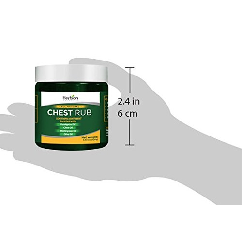 Herbion Naturals Chest Rub, Natural Soothing Ointment, Relieves Chest Congest...