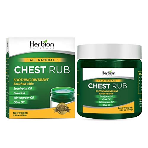 Herbion Naturals Chest Rub, Natural Soothing Ointment, Relieves Chest Congest...