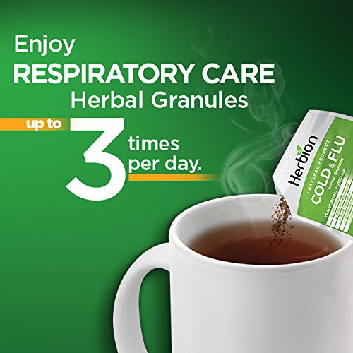 Herbion Naturals Respiratory Care Granules With Natural Lemon Flavor, 10 coun...