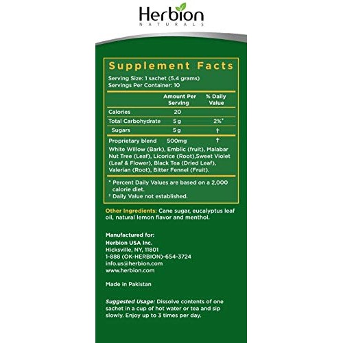 Herbion Naturals Respiratory Care (Pack of 2 Lemon)